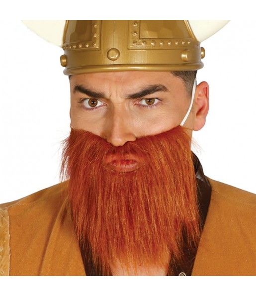 Barba Vikingo Castaña
