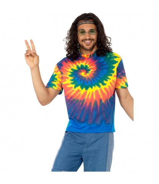 Disfraz Camiseta tie-dye Hippie