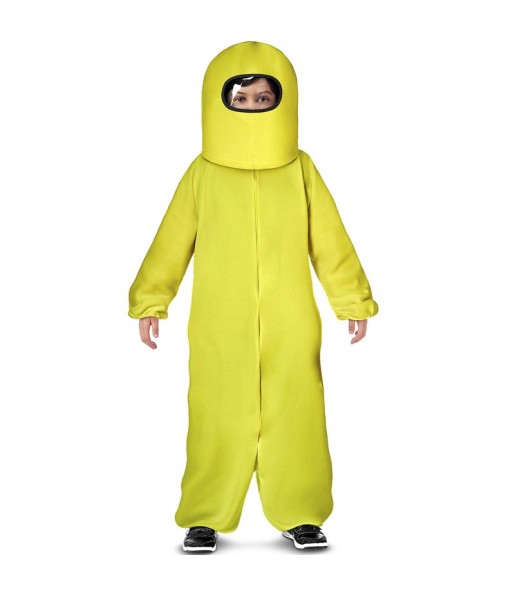 Disfraz de Among Us amarillo para niño