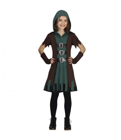 Disfraz de niña Robin Hood