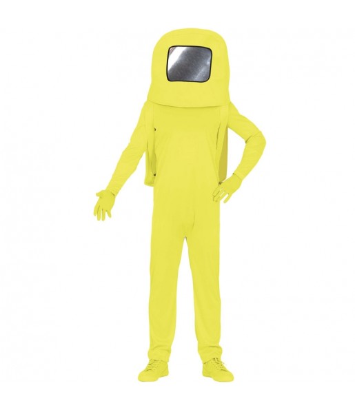 Disfraz de Astronauta Among us amarillo para hombre