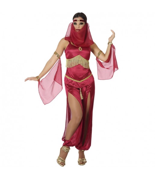 Disfraz de Bailarina Árabe Rojo para mujer