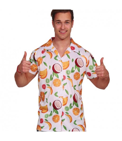 Disfraz de Camisa hawaiana de frutas para hombre