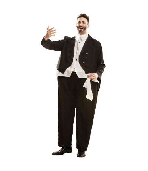 Disfraz de Cantante Ópera Pavarotti Gordinflón para adulto