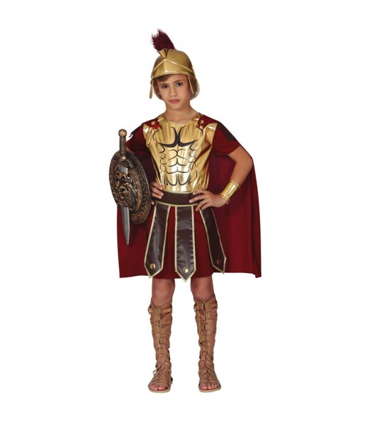 Disfraz de Centurión romano granate para niño