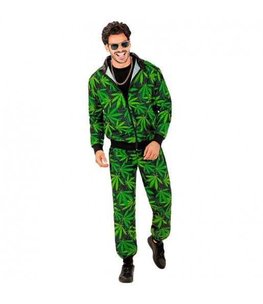 Disfraz de Chándal marihuana para hombre