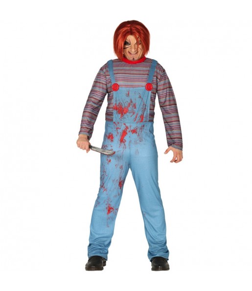 Disfraz de Chucky el muñeco sangriento para hombre