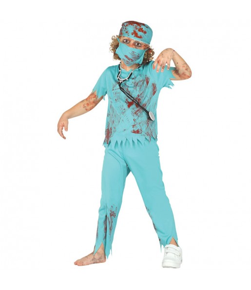 Disfraz de Cirujano Zombie Infantil