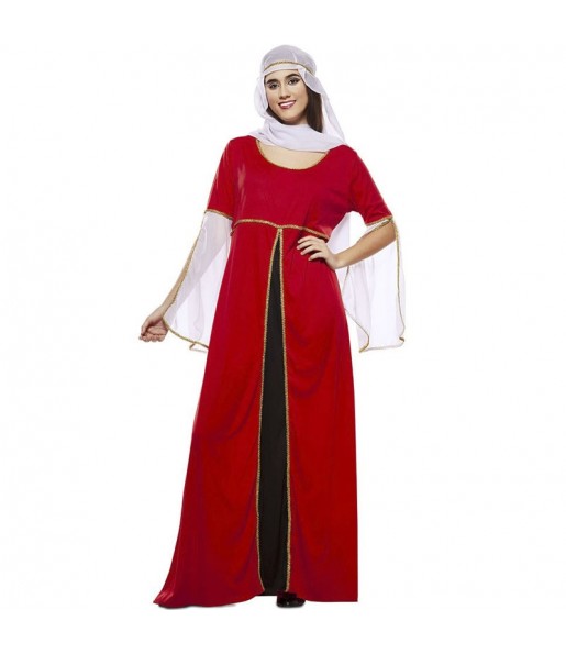 Disfraz de Dama Medieval Roja