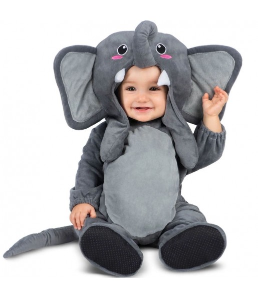 Disfraz de Elefante gris para bebé