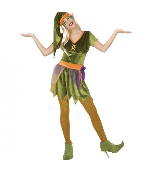 Disfraz de Elfa del bosque para mujer