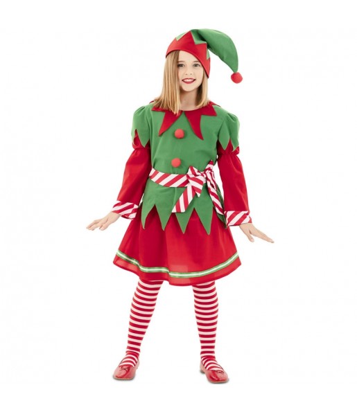 disfraz elfa navidad infantil