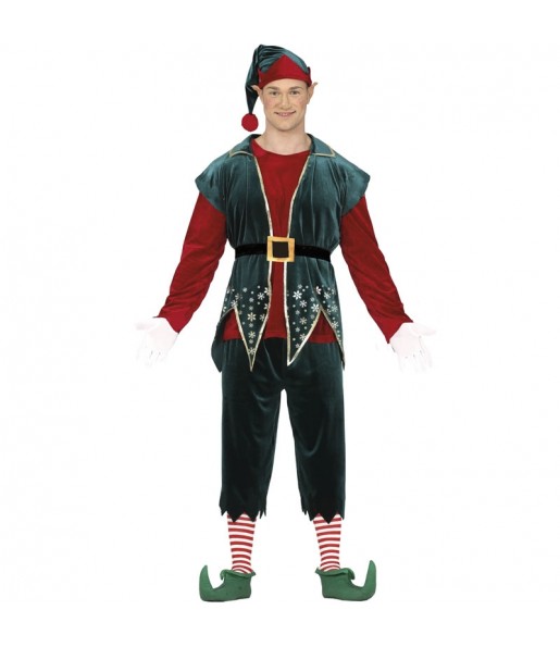 Disfraz de Elfo ayudante de Papá Noel para hombre