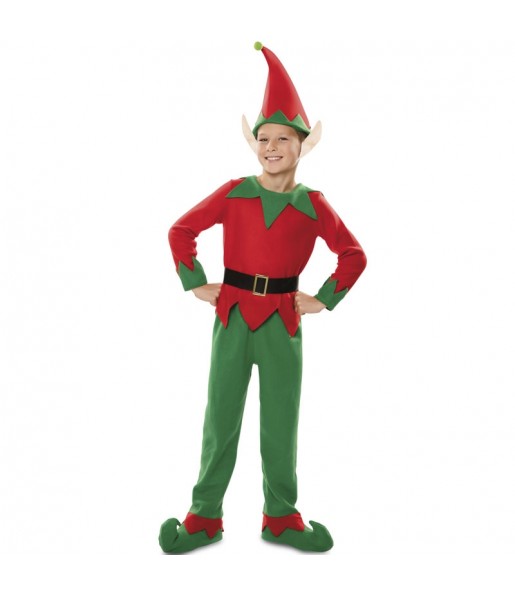 Disfraz de Elfo de Papá Noel para niño