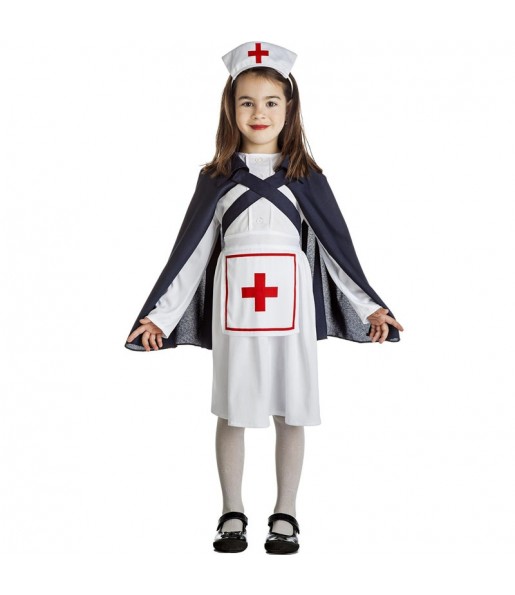 Disfraz de Enfermera con capa para niña