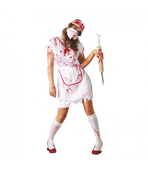 Disfraz de Enfermera Sangrienta Zombie Adulto