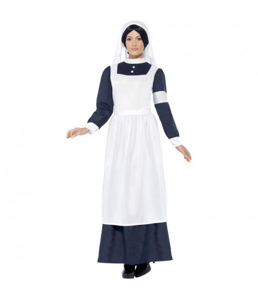 Disfraz de Enfermera Segunda Guerra Mundial para mujer