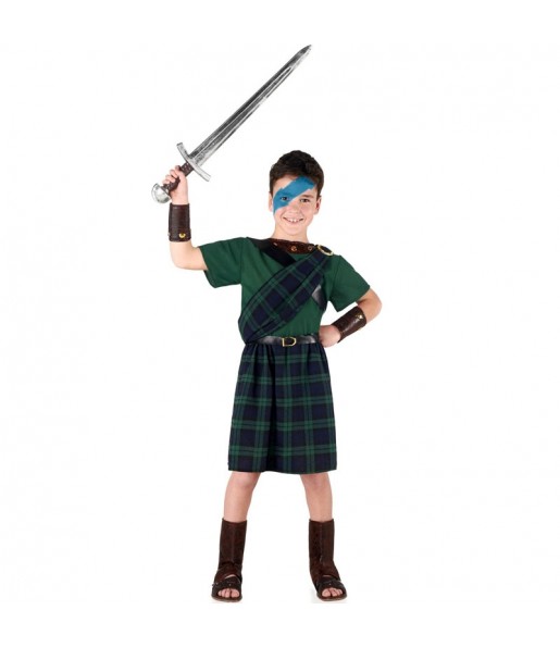 Disfraz de Escocés Braveheart para niño
