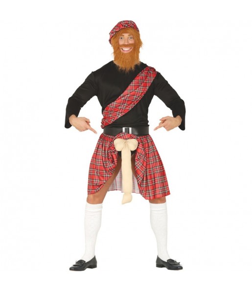 Disfraz de Escocés Exhibicionista para adulto