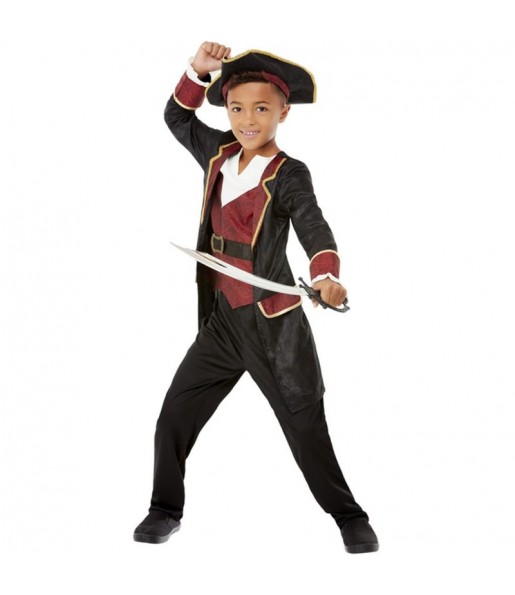 Disfraz de Pirata rayas niño