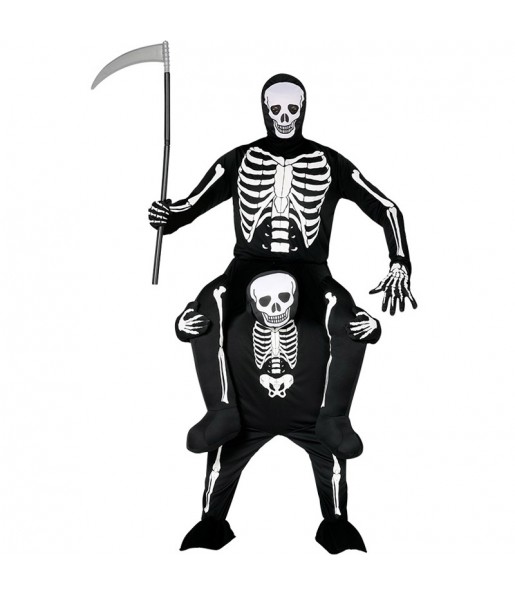 Disfraz de Esqueleto a hombros adulto