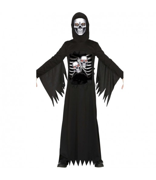 Disfraz de Esqueleto de la muerte para niño