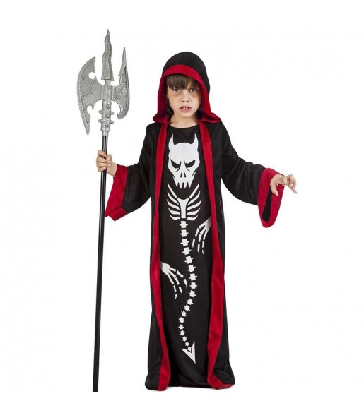 Disfraz de Esqueleto demonio para niño
