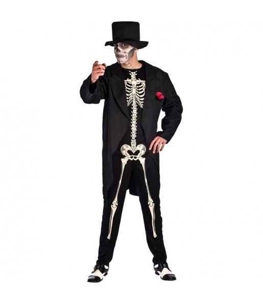 Disfraz de Esqueleto Día de los Muertos Adulto