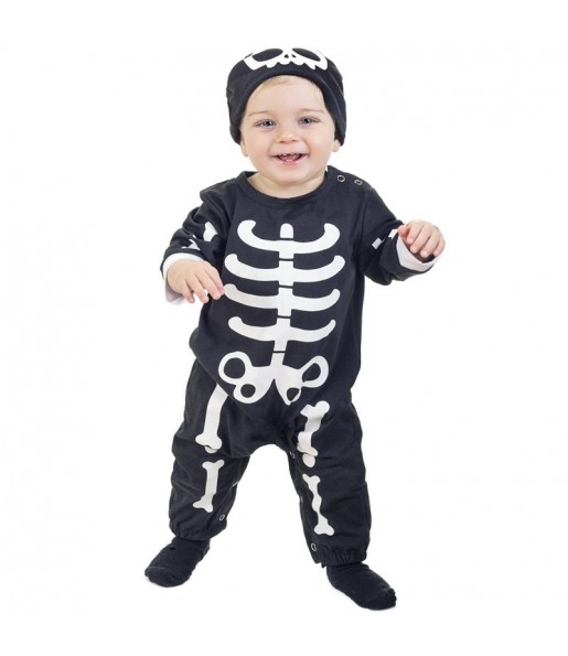 Disfraz de Esqueleto Huesos para bebé