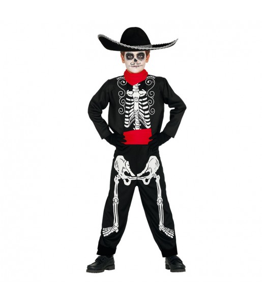 Disfraz de Esqueleto Mejicano niño
