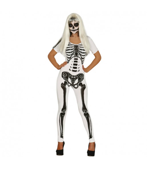 Disfraz de Esqueleto Mujer Blanco