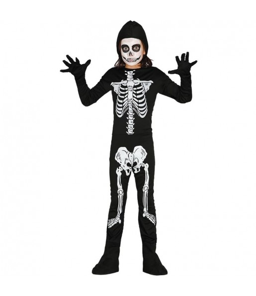 Disfraz de Esqueleto niño barato
