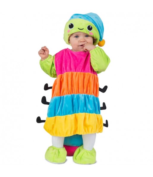 Disfraz de Gusanito multicolor para bebé