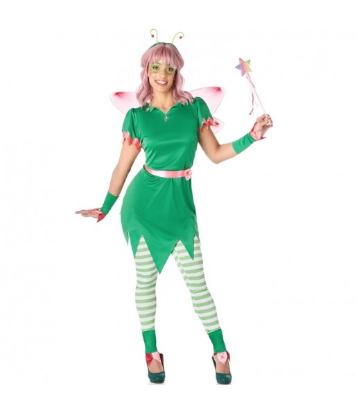 Disfraz de Hada Campanilla verde para mujer