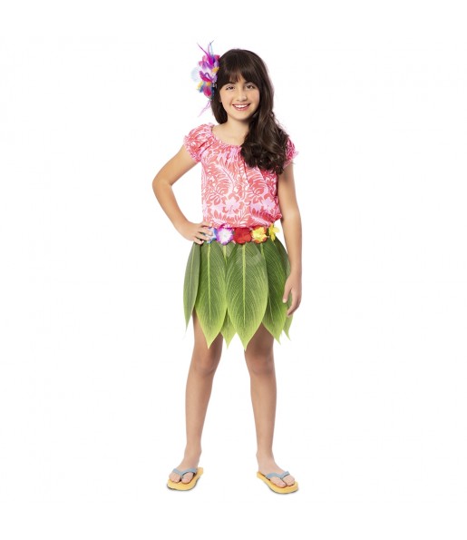 Disfraz de Hawaiana Honolulu para niña