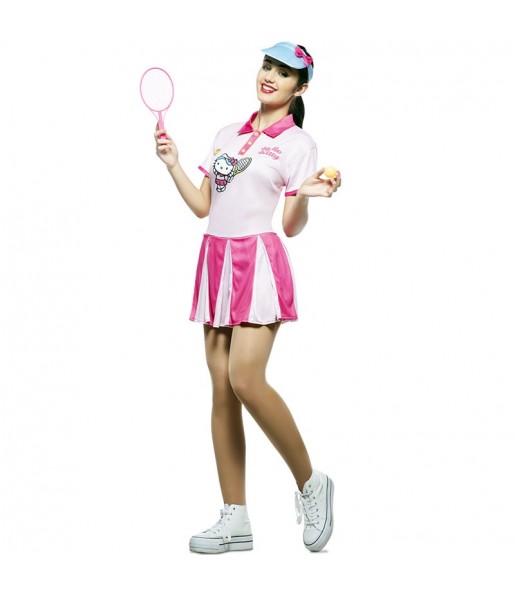 Disfraz de Hello Kitty tenista para mujer