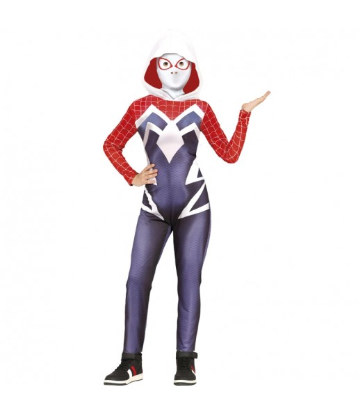 Disfraz de heroína Ghost Spider para niña