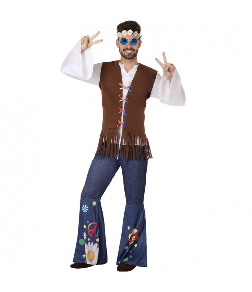 Disfraz de Hippie Sesentero para hombre