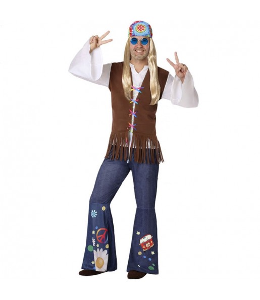 Disfraz de Hippie Sesentero para hombre