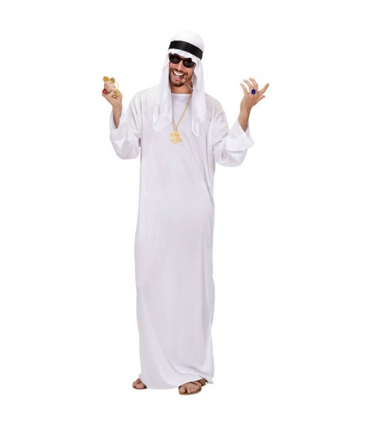 Disfraz de Jeque árabe clásico para hombre