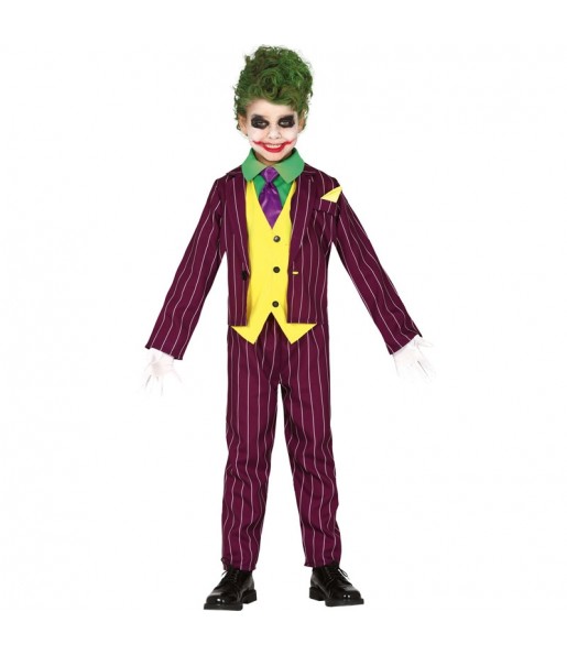 Disfraz de Joker Arkham para niño