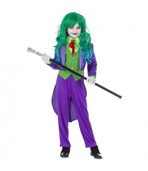Disfraz de Joker Supervillana para niña