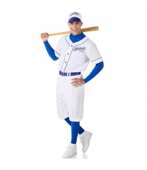 Disfraz de Jugador de Béisbol azul para hombre