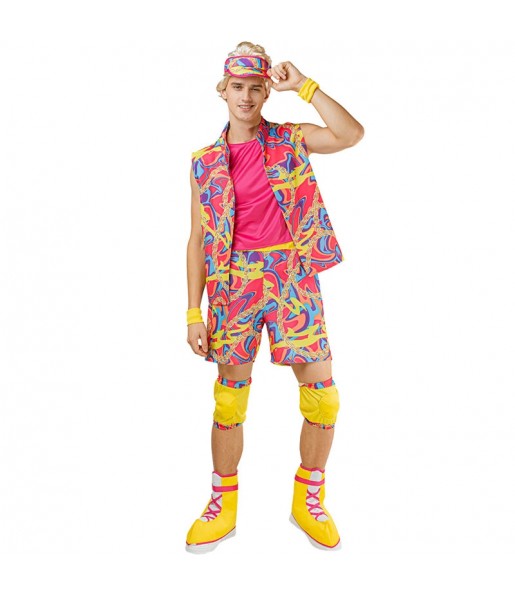Disfraz de Ken patinador multicolor para hombre