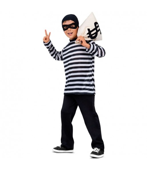 Disfraz de Ladrón de bancos para niño