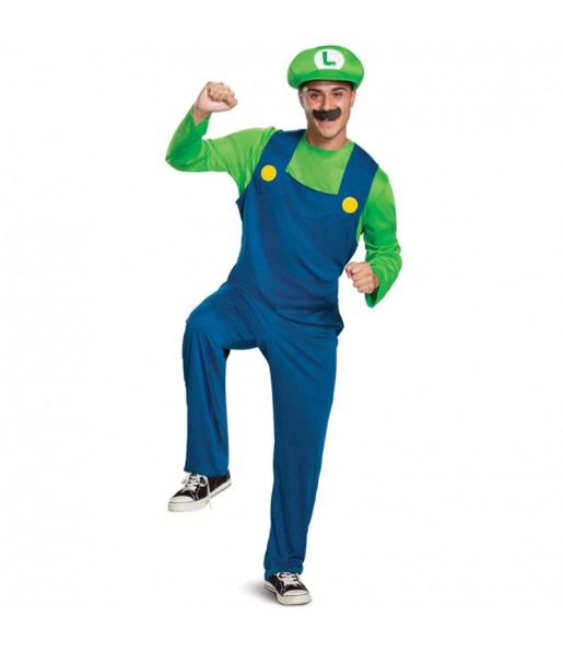 Disfraz de Luigi Super Mario para hombre