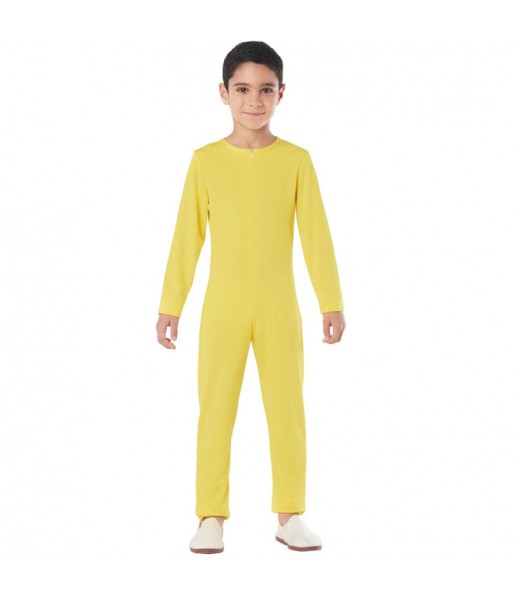 Disfraz de Maillot amarillo spandex para niño