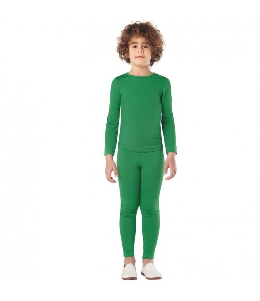 Disfraz de Maillot Verde 2 piezas para niño