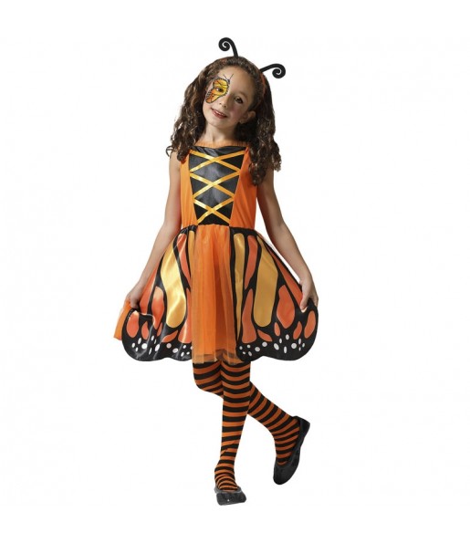 Disfraz de Mariposa naranja para niña