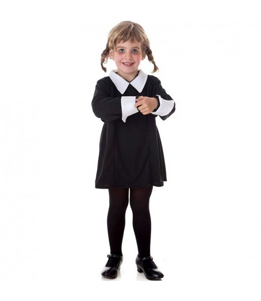 Disfraz de Miércoles Addams Clásico para niña